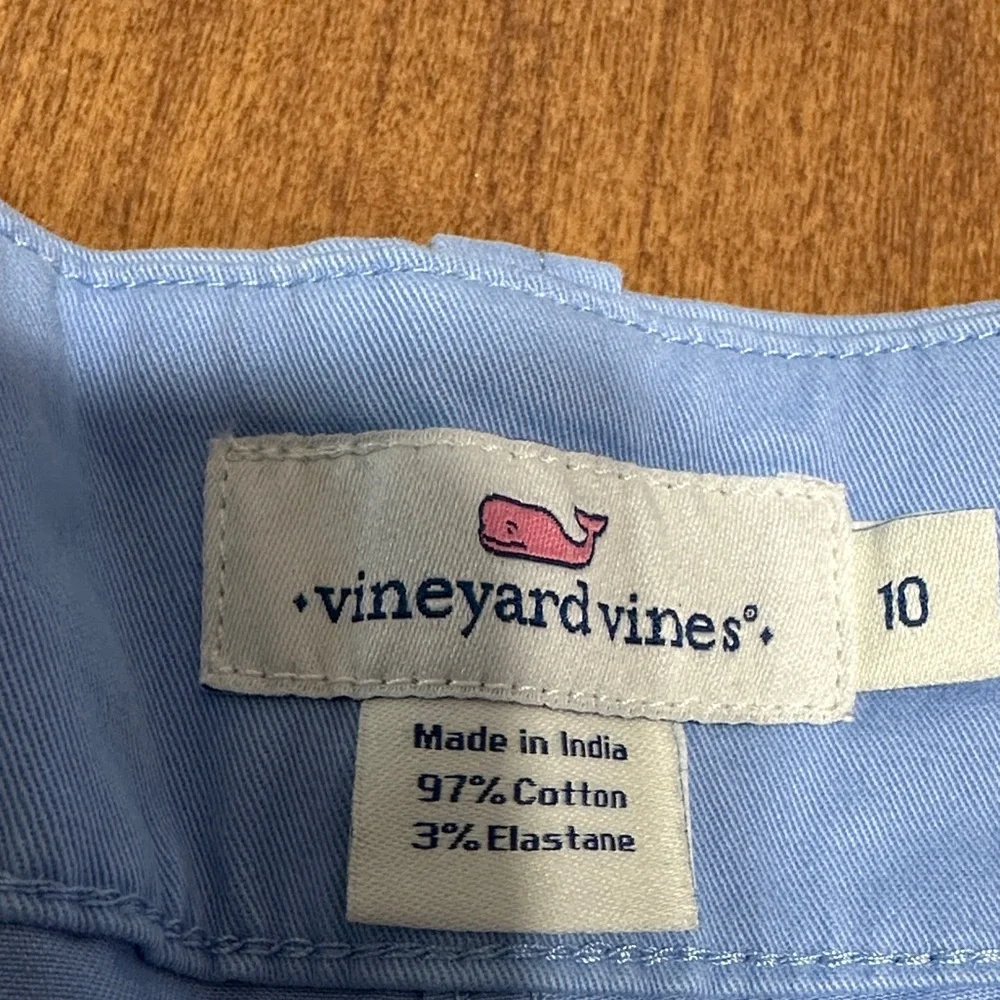 Vineyard Vines Women's Light Blue Chino Shorts - Picture 2 of 6